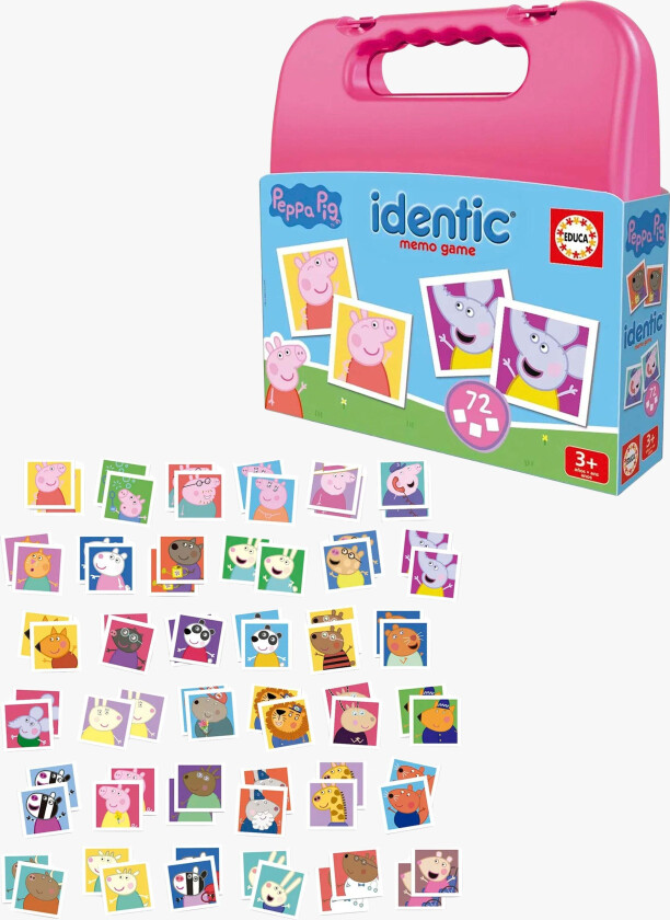 Peppa Gris Memospill i Veske - Kortspill & Memory