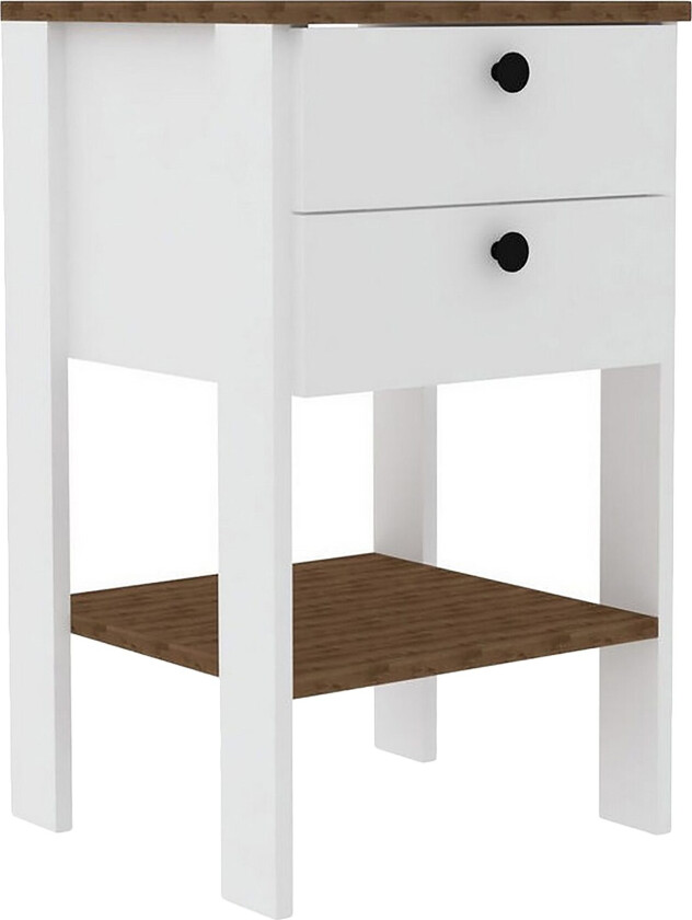 Rinorea Nattbord 44x75 cm - Hvit