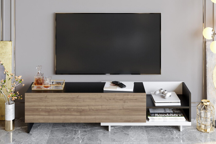 Andifli Tv-benk 165x41 cm - Hvit