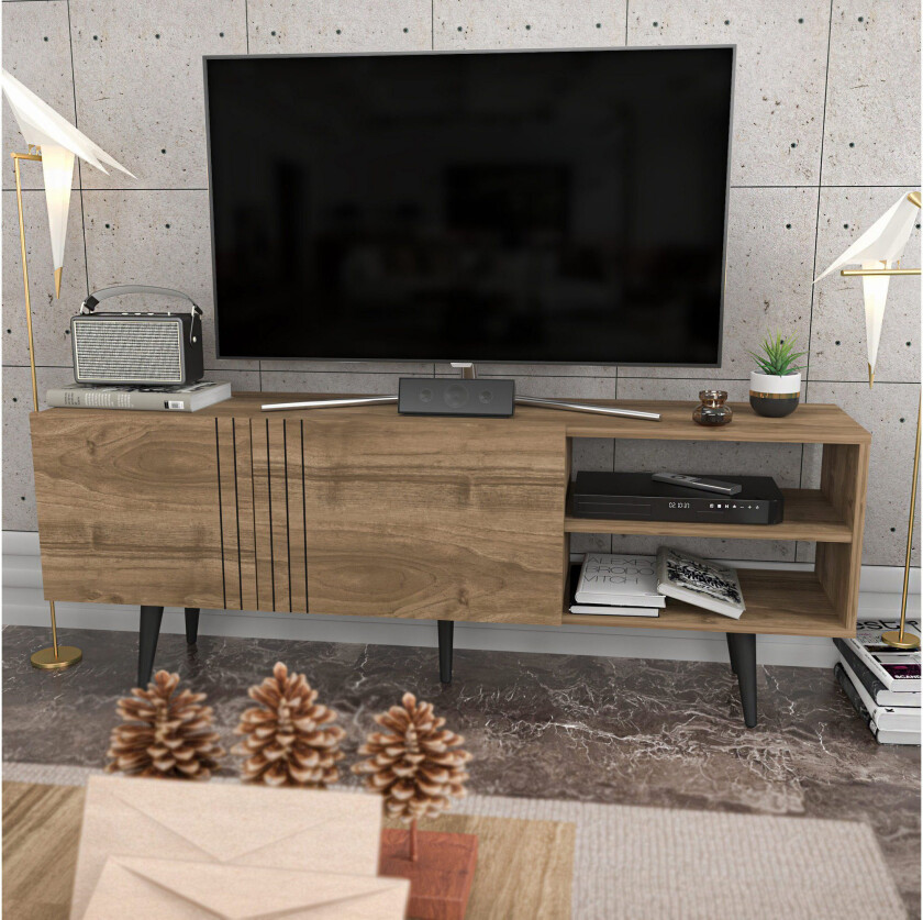 Andifli Tv-benk 160x38,6 cm - Brun