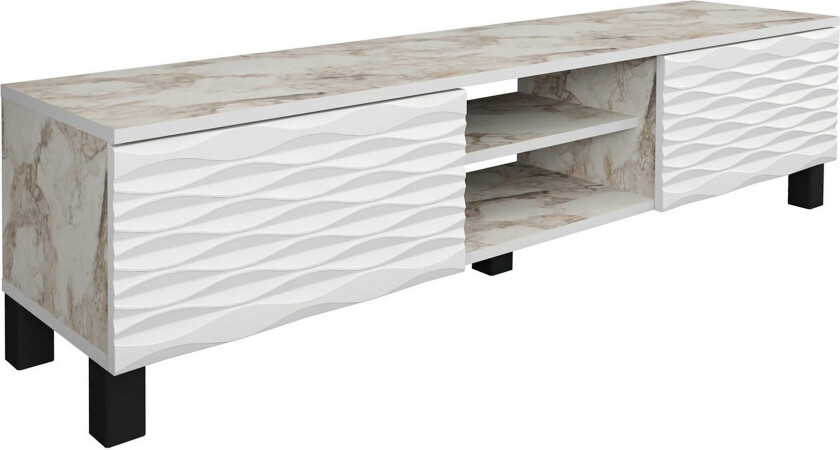 Rinorea Tv-benk 150x40,3 cm - Hvit