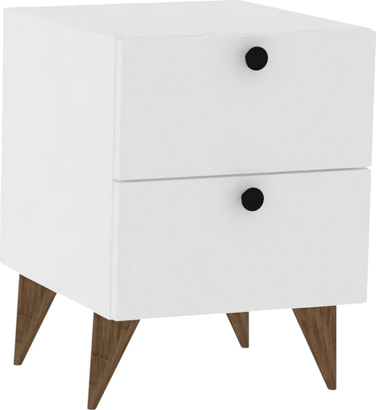 Rinorea Nattbord 40x55 cm - Hvit