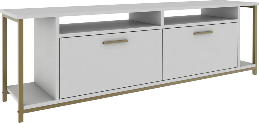 Rinorea Tv-benk 160x50,8 cm - Hvit