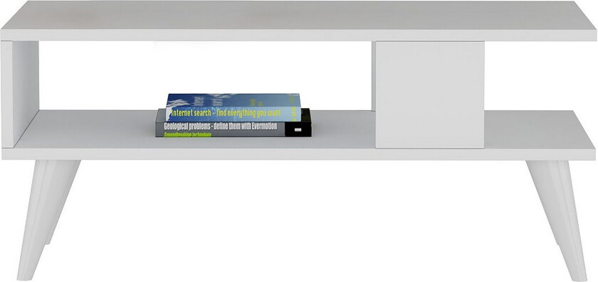 Puijas Sofabord 90x40x90 cm - Hvit