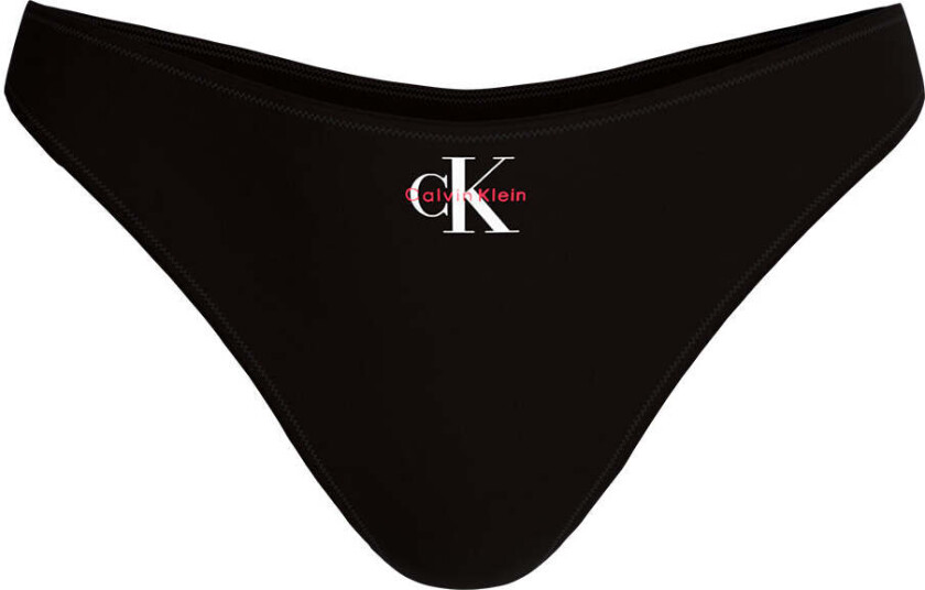 Calvin Klein Graphic Monogram tanga-bikinitruse, svart, Størrelse: S, Kvinner