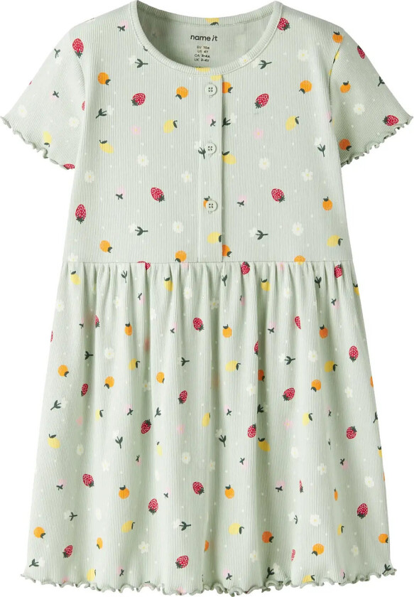 Nmfvemia Ss Dress - Green - 110