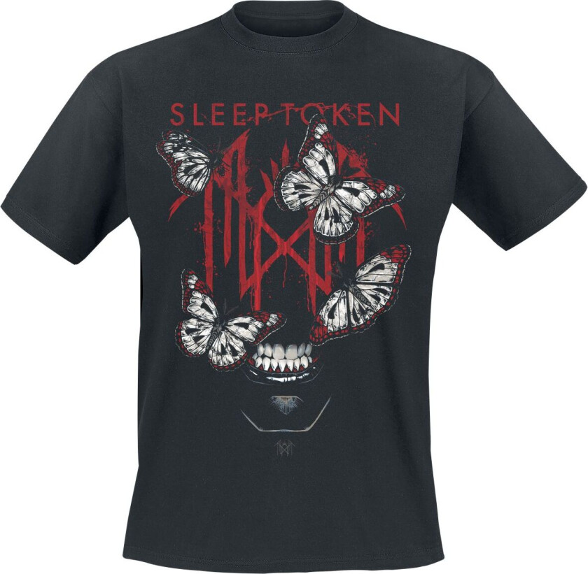 T-skjorte - Rhys Logo Face - S til 5XL - Herrer - svart