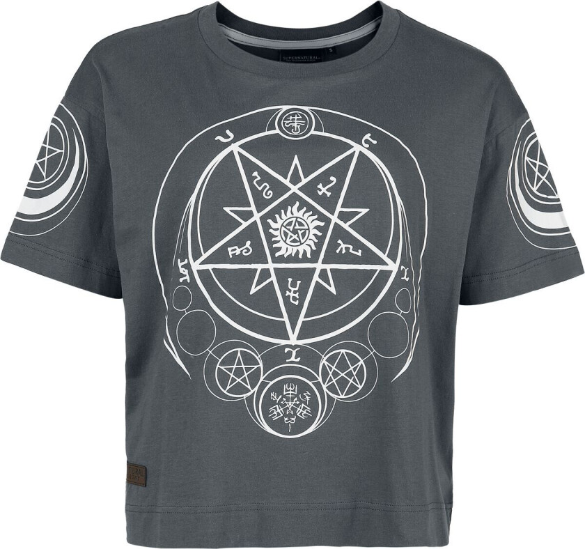 T-skjorte - Moon and Salt Circles - S til XXL - Damer - grå