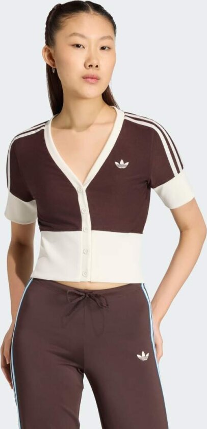 V-NECK SKJORTE MED KNAPPER