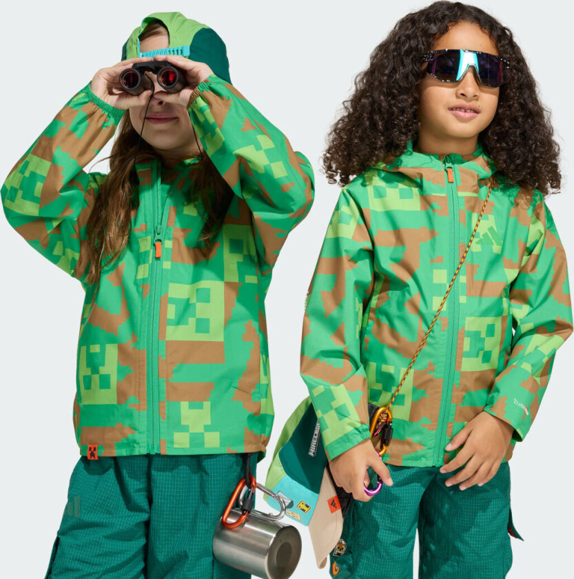 adidas Minecraft Terrex 2 Layer Climaproof Regnjakke