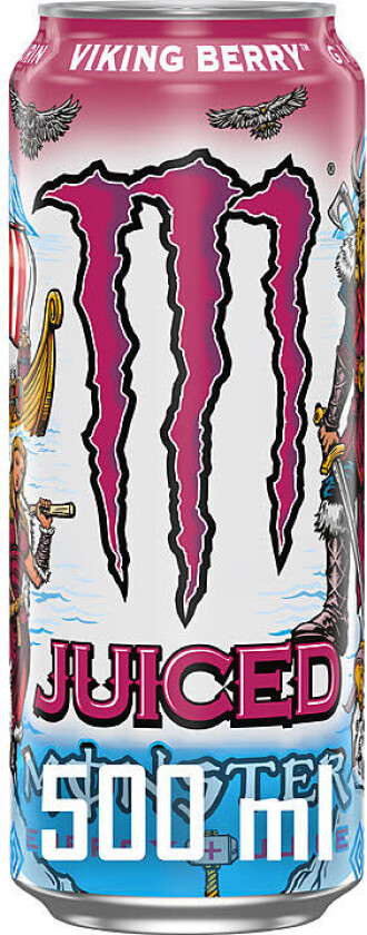 Juiced Viking Berry er en helt ny smaksopplevelse fra ! Med sin herlige skogsbærsmak med en unik vri hjelper den slippe løs din indre viking. 500ml boks med rått design.