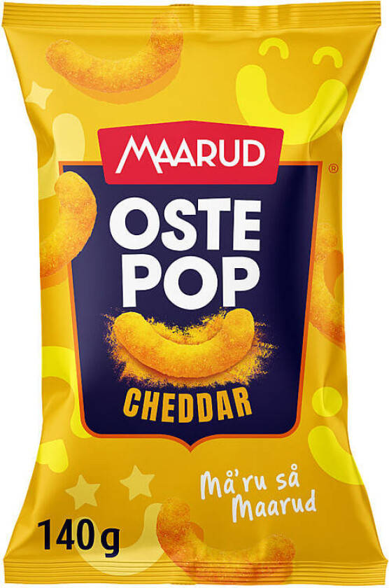 Ostepop Ekstra store ostepop med ekte cheddar. Vinner i smakstest!