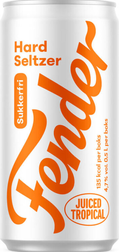 Hard Seltzer En forfriskende Hard Seltzer med ekstra mye smak av friske tropiske frukter. Den er sukkerfri og har lavt kaloriinnhold.