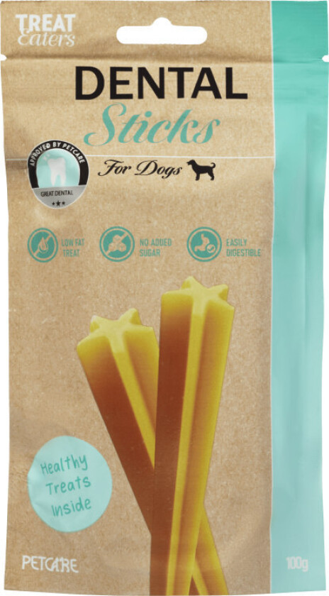 Tyggepinner til Hund Stjerneformet tyggeben med kyllingsmak som bidrar til å rense tenner og tannkjøtt. Lavt fettinnhold. Sukkerfri. Lett fordøyelig.