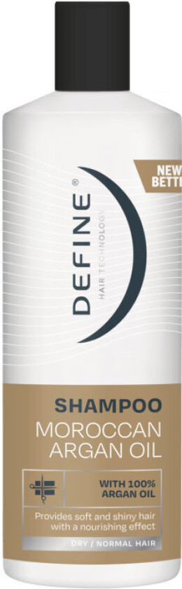 Shampoo Moroccan Argan Oil Shampoo inneholder 100% ren arganolje. Den beskytter håret og opprettholder hårets fuktighetsbalanse. Den gir pleie til håret slik at håret blir mykt og glansfullt.