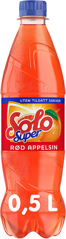 Super Super Rød Appelsin - en lett, fruktig og forfriskende brus med smak av rød appelsin