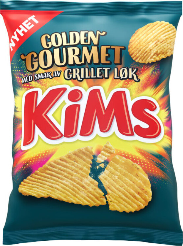 Potetgull Golden Gourmet er et ekstra sprøtt og smaksrikt potetgull med smak av grillet løk! potetgull har resirkulerbar emballasje og produseres på ' fabrikk på Skreia, Toten.