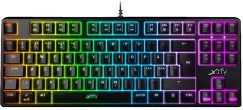 K4 RGB TKL Gaming-tastatur Svart