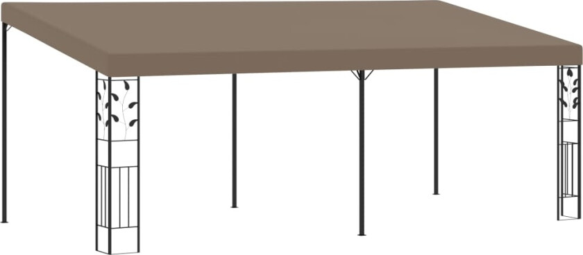 Veggmontert paviljong 6x3x2,5 m gråbrun