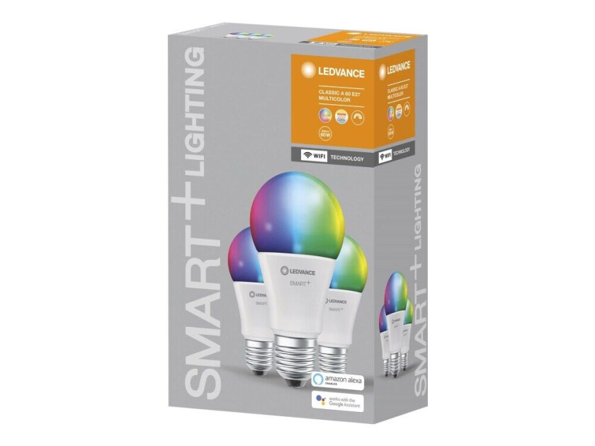Classic Multicolour LED-pære 9 W, 806 lm, E27, dimbar