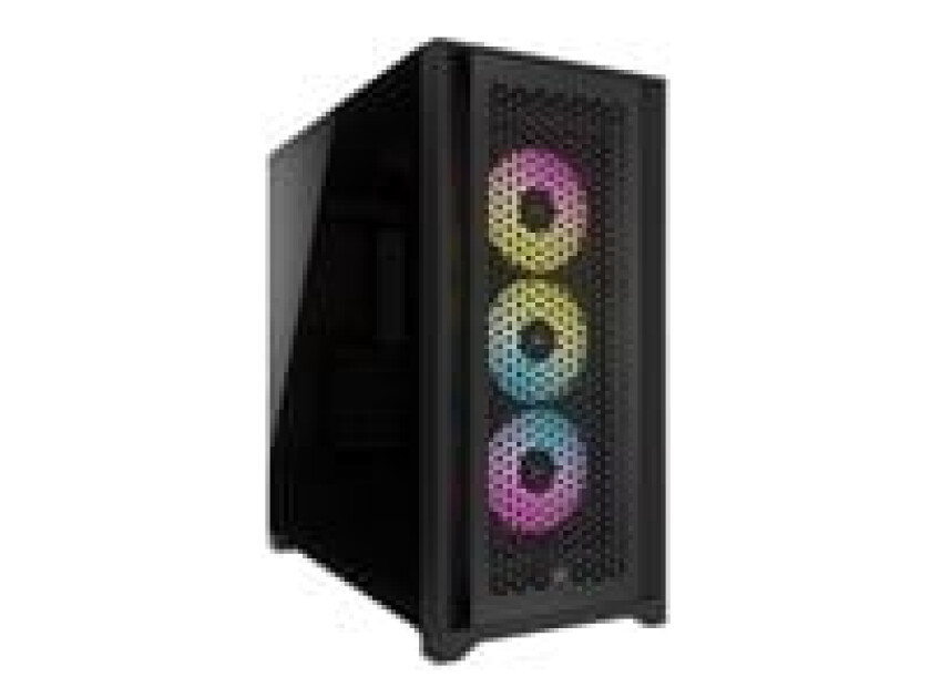 iCUE 5000D RGB Airflow TG - Black - Kabinett - Miditower - Svart