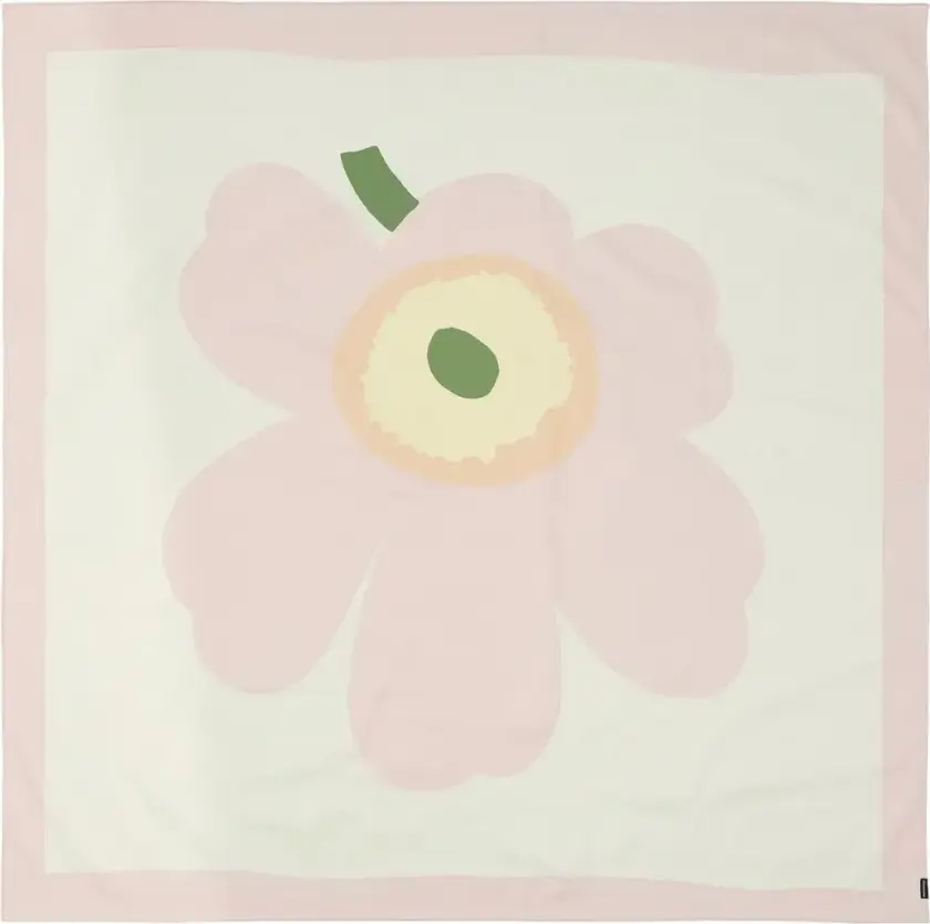 Unikko duk Rosa, 140x140 cm