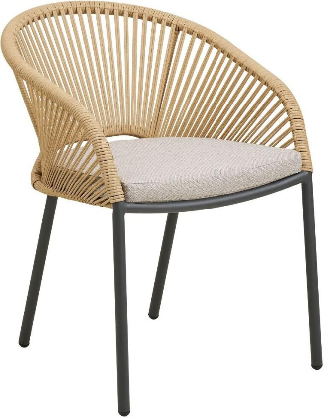 Noomi hagestol inkl. pute beige, sand.