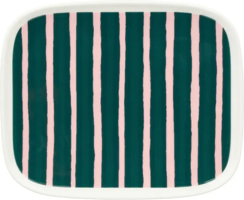 Oiva Piccolo tallerken 12x15 cm Green-pink