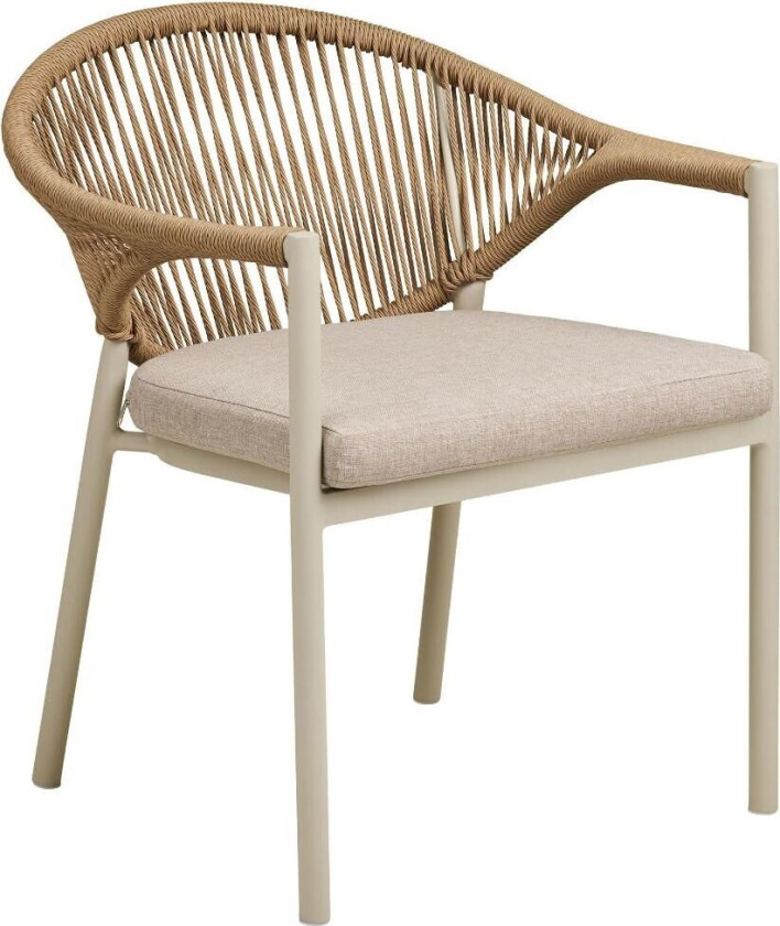 Bella hagestol inkl. pute sand, natur.