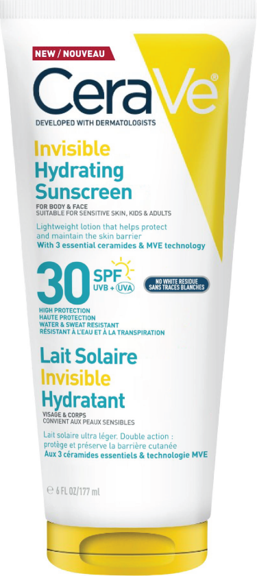 Invisible Hydrating Sunscreen SPF30, 177 ml