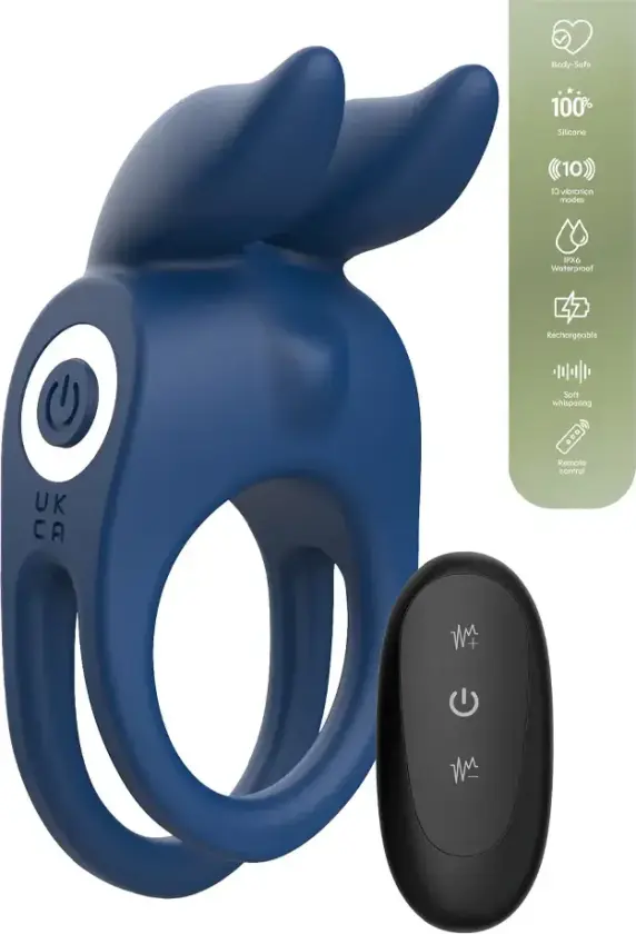 Fierce Rabbit Ring Vibrating + Remote