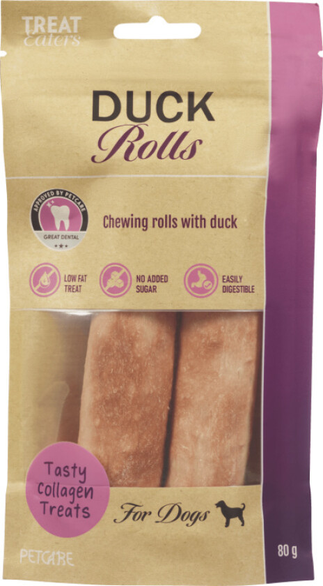 Tyggebein Kollagen Tyggeben av naturlig kollagen fylt med saftig andefilet.Lett fordøyelig og lavt fettinnhold.