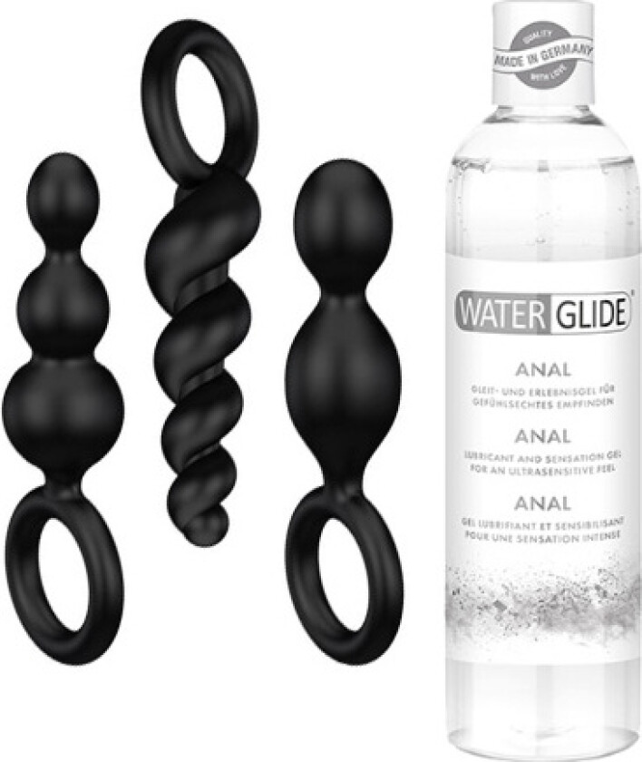 Satisfyer Booty Call Plugs + Glidmedel Anal 300ml