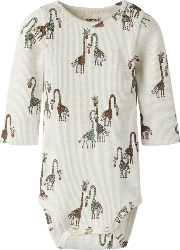 Body I/e - Noos - NbmFridolin - Peyote Melange/Agave Grå - - 68 - Langermet Body