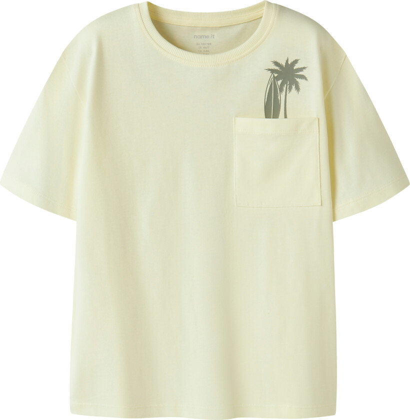 T-skjorte - NkmVilian - Pear Sorbet/Palm Surf - - 11-12 år (146-152) - T-skjorte