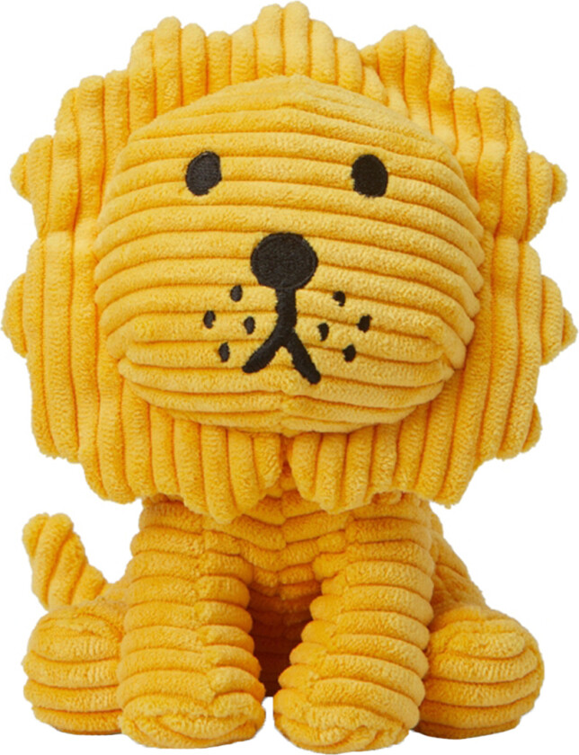 Kosedyr - 17 cm - Løve ØKO Corduroy - Gul - - OneSize - Kosedyr