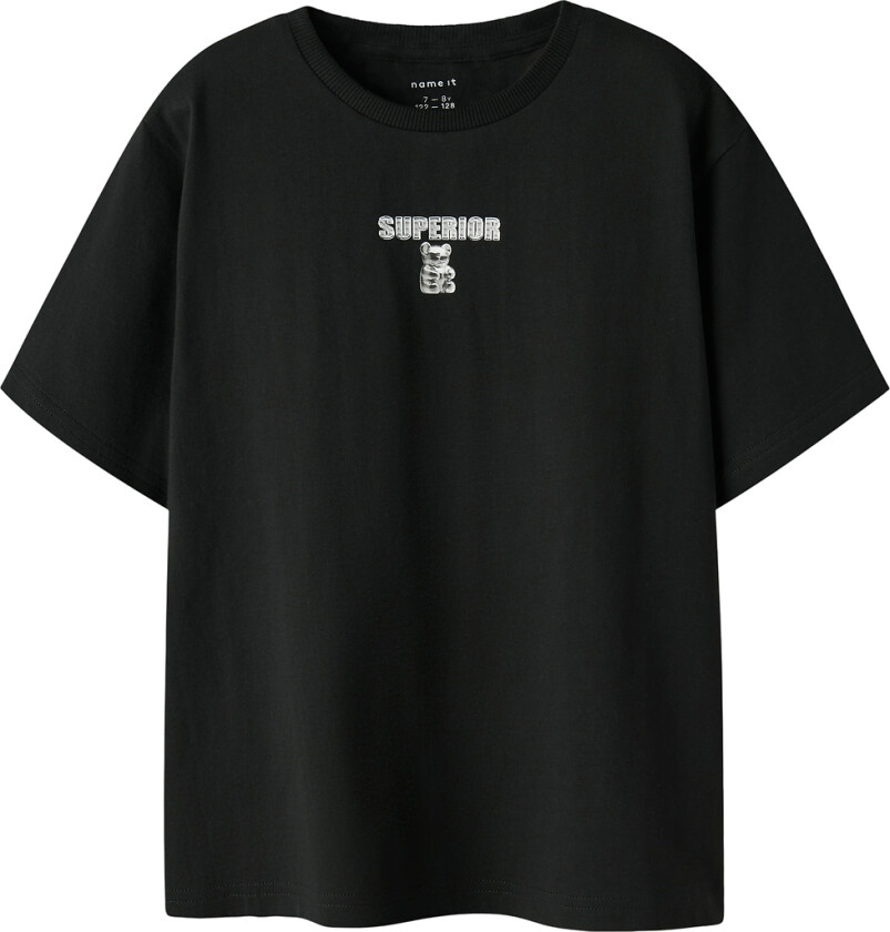 T-skjorte - NkmDivol - Black - - 11-12 år (146-152) - T-skjorte