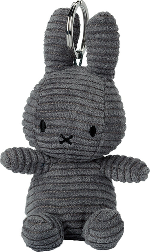 Nøkkelring - 12 cm - Miffy ECO Corduroy - Grey - - OneSize - Nøkkelring