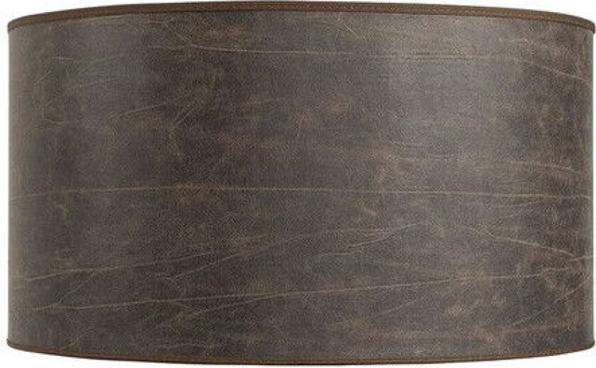 Sylinder lampeskjerm leather pale brown