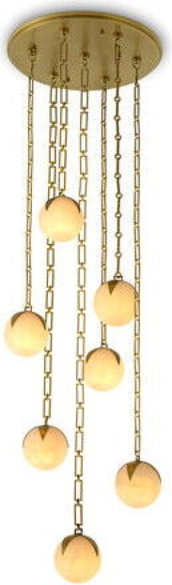 Alesa lysekrone antikk messing