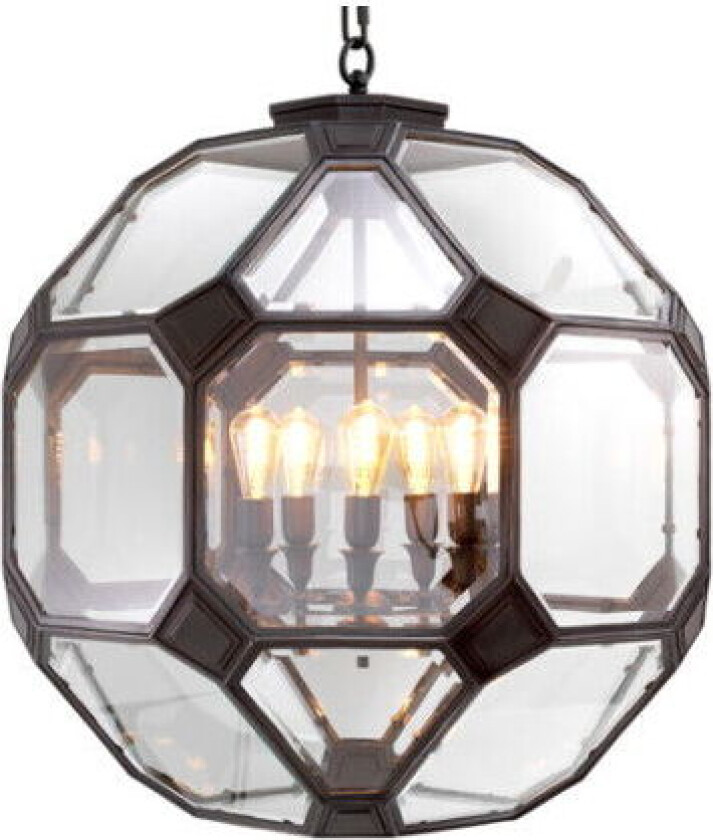 Olympia taklampe bronse