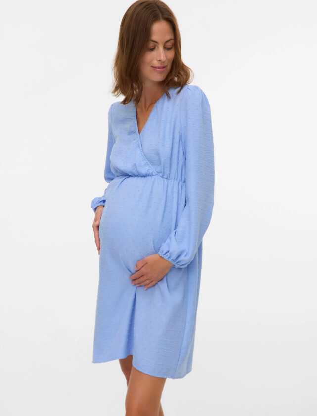 Mllifina Dobby Tess 2/4 Wo Abk Dress 2F - Blue - S