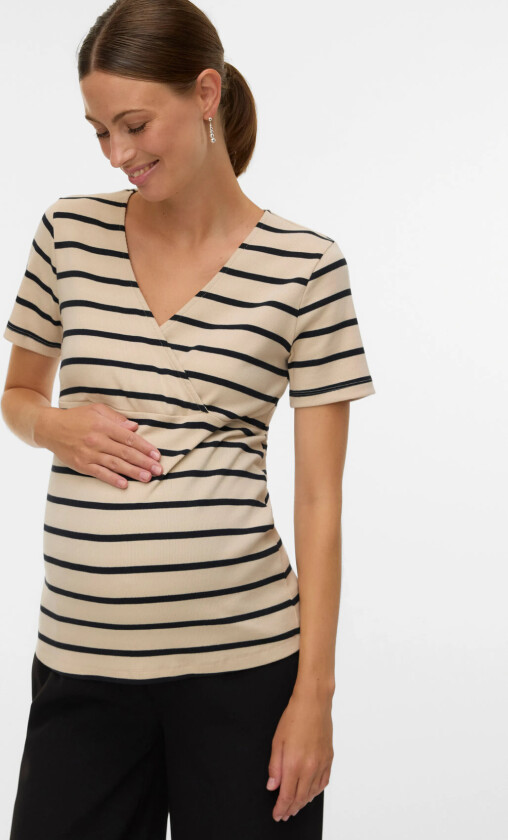 Mllane Tess Ss Jrs Top 2F - Black - XXL