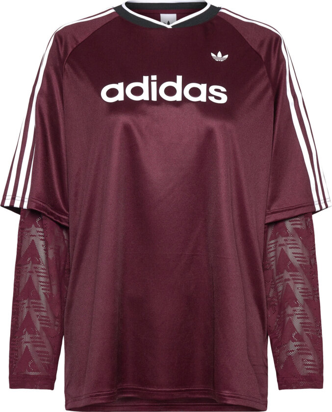 Lace Ls Jersey - Burgundy - L