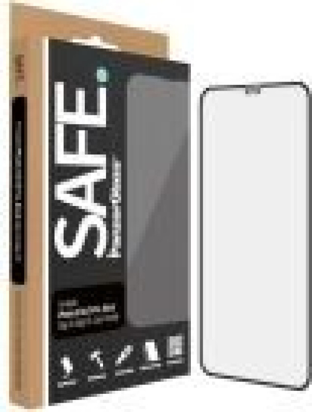 SAFE. by ™ Case-Friendly - Skærmbeskytter for mobiltelefon - Edge-to-Edge passform - rammefarve sort Apple iPhone 11 Pro/X/XS
