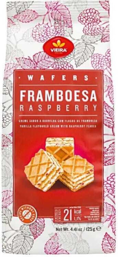 Vaffelkjeks Bringebær 125g