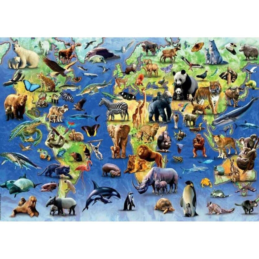 Puslespill Educa Danger of extinction 500 Deler