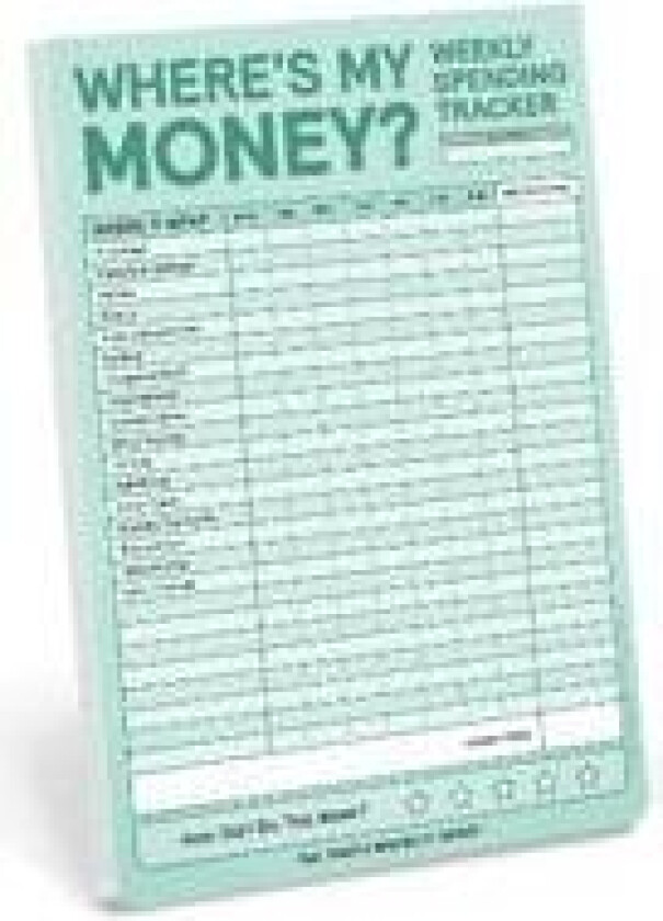 Where's My Money Weekly Budget Tracker Pad (Pastel Version)