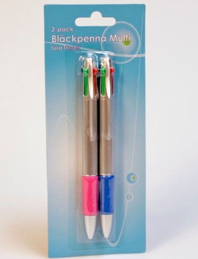 Multifargepenn 4i1 2pk | Praktisk kulepenn