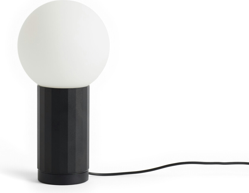 Hay Turn On Bordlampe - Bærbare lamper Aluminium Sort - AF420-A586